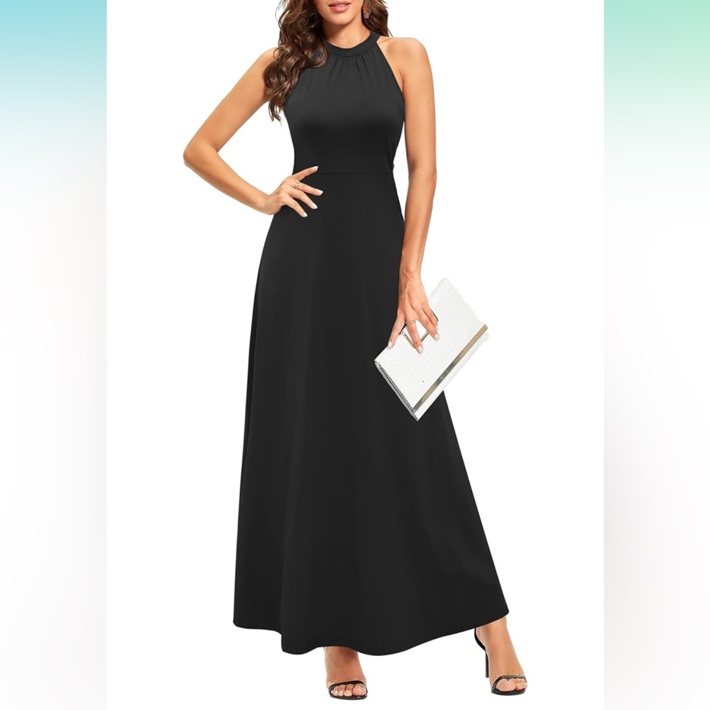 Elegant Black Evening Gown NWOT, medium
